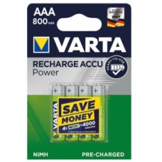 ΜΠΑΤΑΡΙΕΣ ΕΠΑΝΑΦΟΡΤΙΖΟΜΕΝΕΣ VARTA LONGLIFE ACCU AAA 800MAH 4 ΤΜΧ