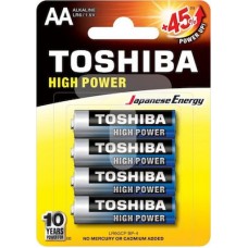 ΜΠΑΤΑΡΙΕΣ ΑΛΚΑΛΙΚΕΣ TOSHIBA HIGHPOWER AA LR6GCP BP-4 BLISTER 4 ΤΕΜ