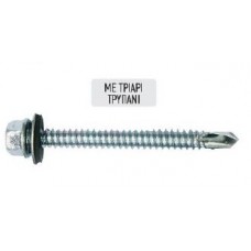 ΤΡΥΠΑΝΟΒΙΔΑ ΕΞΑΓΩΝΗ ΓΑΛΒΑΝΙΖΕ KOYTI ΜΕ 16MM EPDM ΡΟΔΕΛΑ DIN 7504K