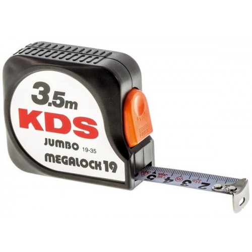ΜΕΤΡΟΤΑΙΝΙΑ 19mm x 3,50m KDS JUMBO MEGALOCK 08-19-06-002 ΜΕΤΡΟΤΑΙΝΙΑ 19mm x 3,50m KDS JUMBO MEGALOCK 08-19-06-002